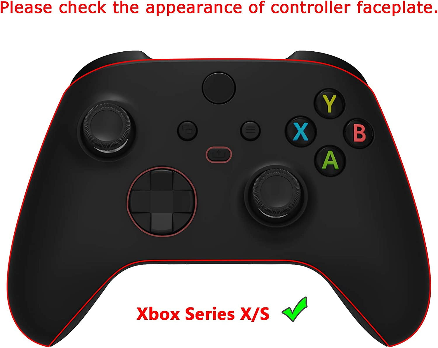 Custom Shell for Xbox Series X & S Controller, Nebula Galaxy Replacement Cover Front Housing Cover for Xbox Core Controller Wireless