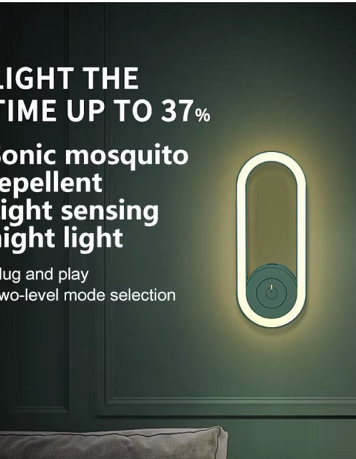 Load image into Gallery viewer, BuzzShield™ Ultrasonic Mosquito Repeller &amp; LED Night Lamp – Sleep Tight, Bite-Free, Every Night
