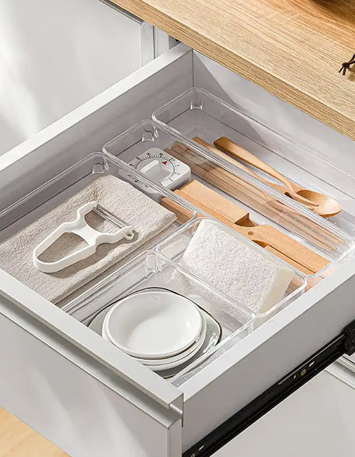Load image into Gallery viewer, ClearNest Organizer – Transparent Anti-Scratch Drawer Storage Box for Cosmetics, Office &amp; Home

