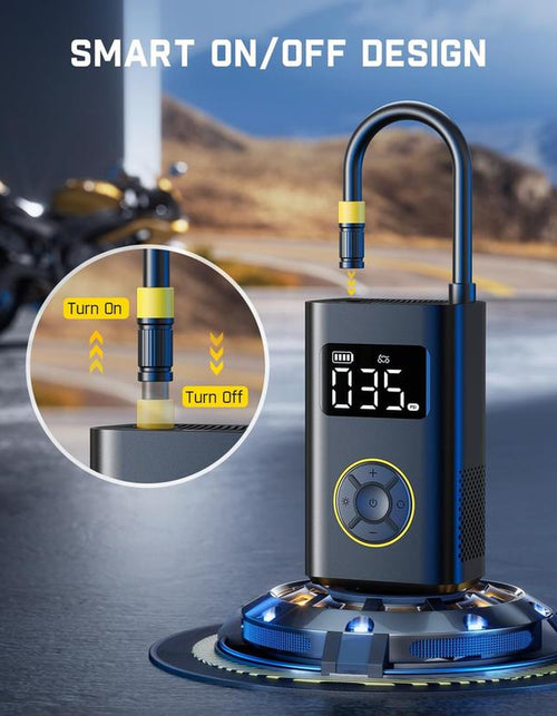Load image into Gallery viewer, TireMaster Portable Tire Inflator – Smart ON/OFF Hose Design for Effortless Inflation Anywhere
