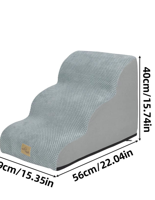 Load image into Gallery viewer, Pet Training Stairs with Removable Cover, 3, 4, 5 Steps, Bed, Sofa, Cats, Ladder, Ramp, XL
