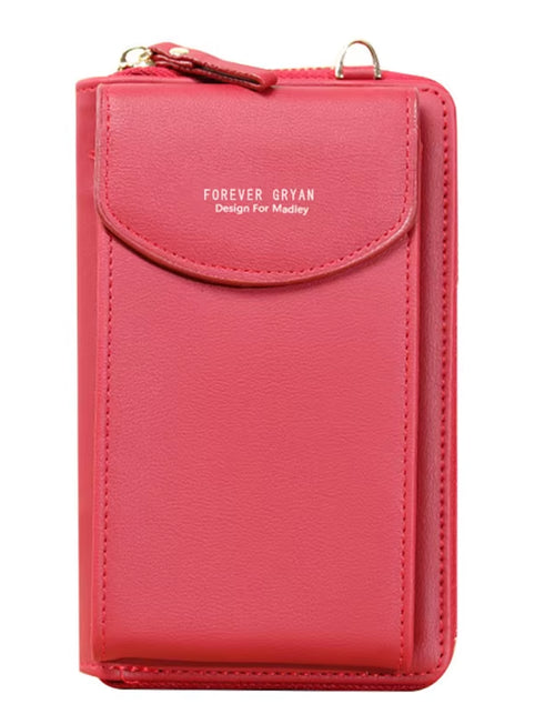 Load image into Gallery viewer, Elegance On-The-Go – Luxe PU Leather Crossbody Shoulder Bag with Phone &amp; Card Organizer
