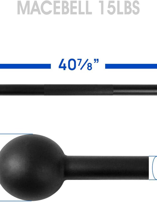 Load image into Gallery viewer, Steel Mace Bell for Strength Training, Support Full Body, Muscles, Shoulder, Grips &amp; Forearms Workouts, Stretching 5, 7, 10, 15, 20, 25, 30 LB for Woman &amp; Man
