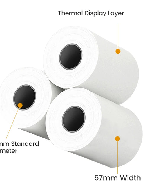 Load image into Gallery viewer, Olaf 57MM Rolls Mini Printer Thermal Paper Label Sticker Self-Adhesive Printing Paper for Mini Printer Kids Instant Print Camera
