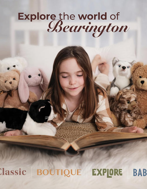 Load image into Gallery viewer, Bearington Lil' Barnaby Teddy Bear Stuffed Animal - 11.5" Soft and Cuddly Brown Bear Plush Toy with Weighted Bottom - Cute Stuffed Animal Teddy Bears Gift for Kids, Plush Collectors and Baby Showers
