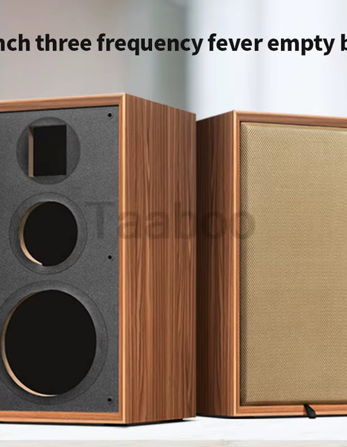 Load image into Gallery viewer, 8 Inch Three-Way Labyrinth Speaker Empty Box Bookshelf Speaker Home Speaker DIY Hifi Audio Wooden Handmade Box Passive Speaker
