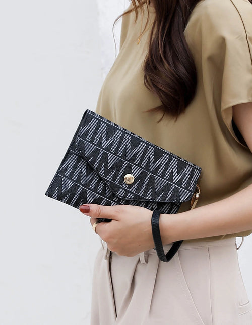 Load image into Gallery viewer, by Mia K. Marimar Women'S Tote Bag with Pouch and Wristlet, Signature 4 Piece Set - Grey
