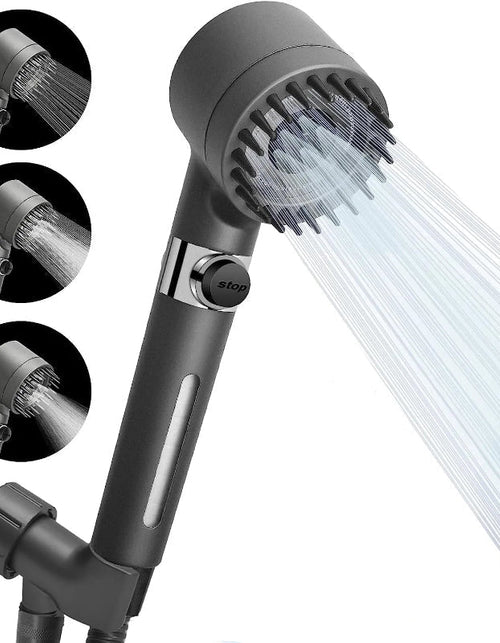 Load image into Gallery viewer, High-Pressure Shower Head 3-Mode Adjustable Spray with Massage Brush Filter Rain Shower Faucet Bathroom Accessories
