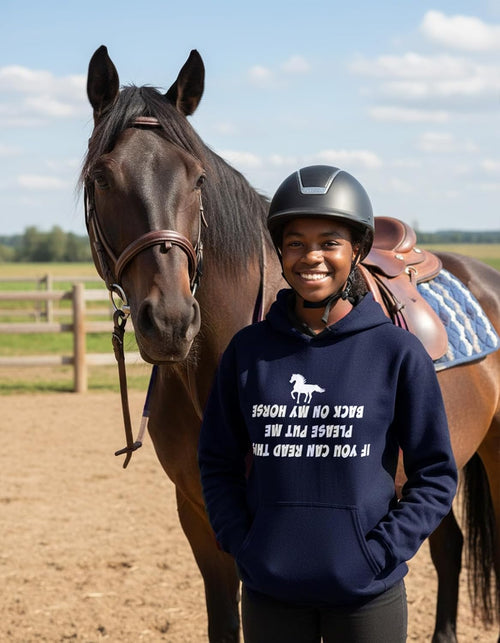 Load image into Gallery viewer, Gift for Girls Who Love Horses Girl Teen Women Horse Lovers Hoodie
