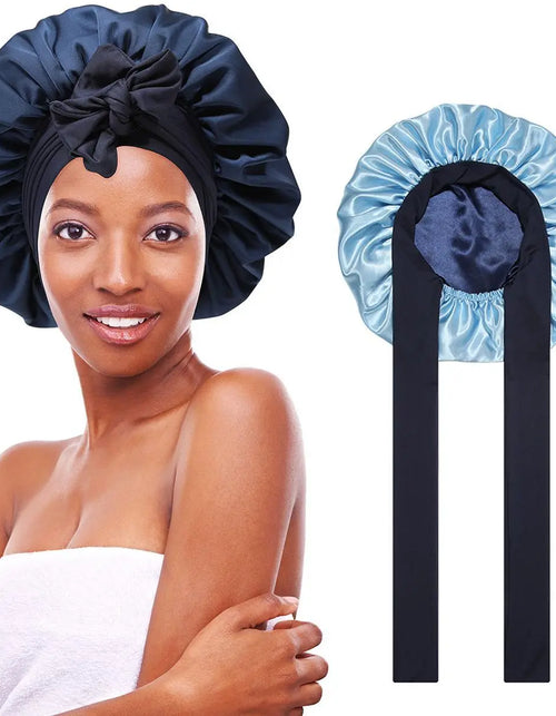 Load image into Gallery viewer, Silk-Like Satin Double-Layer Hair Cap
