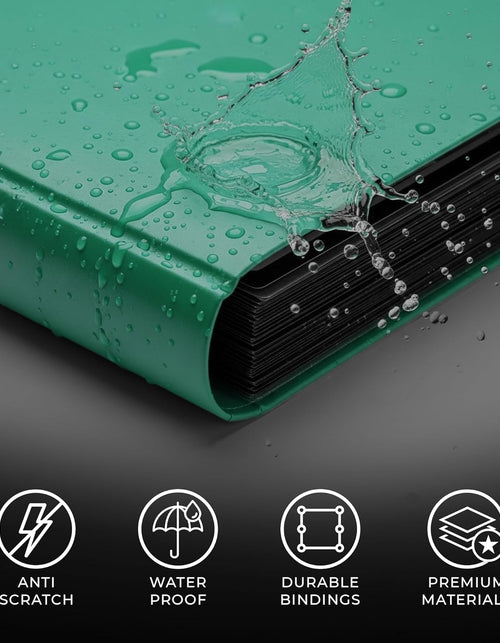 Load image into Gallery viewer, Trading Card Pro-Folio, 9-Pocket Side-Loading Pages, Holds 360 Cards, Dark Green
