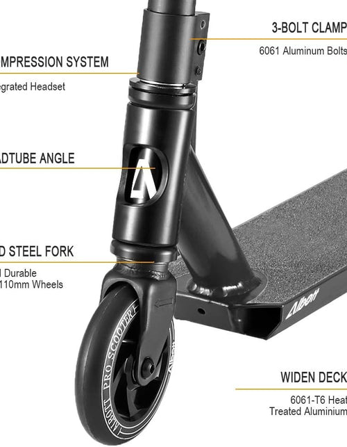 Load image into Gallery viewer, Pro Scooters Trick Scooter - Freestyle 110Mm Aluminium Core Wheels &amp; ABEC-9 Stunt Scooters for Kids 8 Years and up Entry Level Scooter for Beginner Boys Girls Teens Adults
