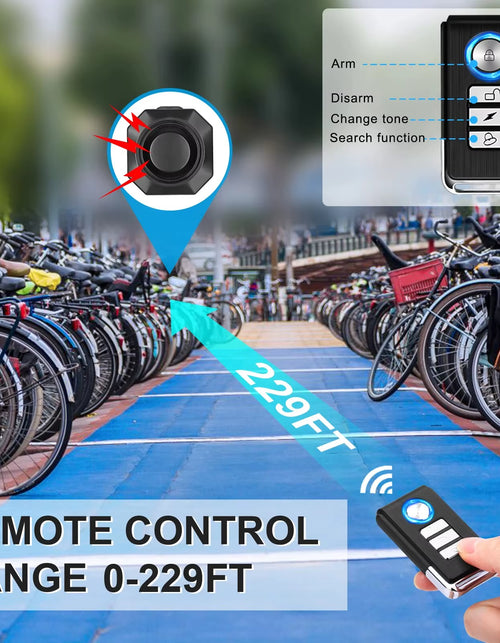 Load image into Gallery viewer, Ultimate Bike Guard™ – Wireless Vibration Alarm with Remote &amp; USB Charging
