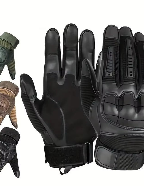 Load image into Gallery viewer, 1 Pair Motorcycle Cycling Gloves for Men and Women, Touchscreen Tactical Fingerless Gloves for Work Outdoor Sport, Rock Climbing
