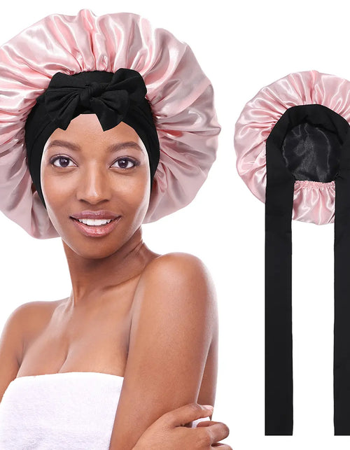 Load image into Gallery viewer, Silk-Like Satin Double-Layer Hair Cap
