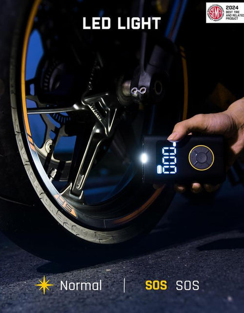 Load image into Gallery viewer, TireMaster Portable Tire Inflator – Smart ON/OFF Hose Design for Effortless Inflation Anywhere
