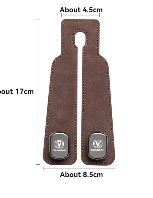 Load image into Gallery viewer, Luxury Suede Double Hook Organizer – Premium Rear Seat Backrest Hook for Changan CS Series &amp; Eado
