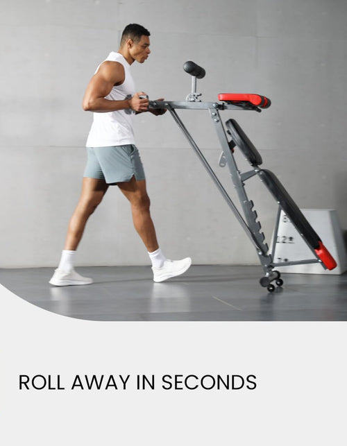 Load image into Gallery viewer, Multi-Functional FID Weight Bench for Full All-In-One Body Workout – Hyper Back Extension, Roman Chair, Adjustable Ab Sit up Bench, Incline Decline Bench, Flat Bench
