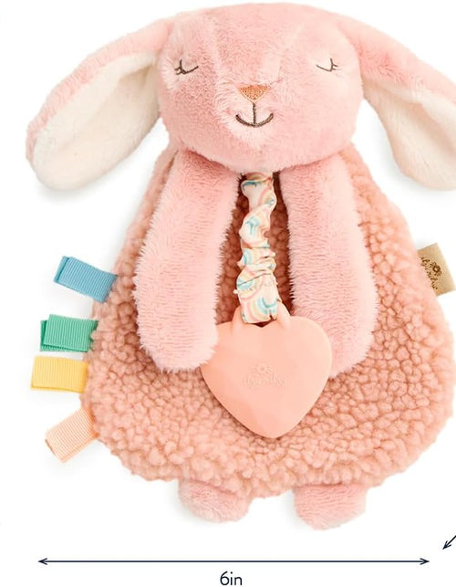 Load image into Gallery viewer, - Itzy Lovey Including Teether, Textured Ribbons &amp; Dangle Arms; Features Crinkle Sound, Sherpa Fabric and Minky Plush; Bunny
