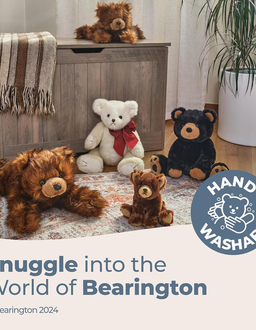 Load image into Gallery viewer, Bearington Lil' Barnaby Teddy Bear Stuffed Animal - 11.5" Soft and Cuddly Brown Bear Plush Toy with Weighted Bottom - Cute Stuffed Animal Teddy Bears Gift for Kids, Plush Collectors and Baby Showers
