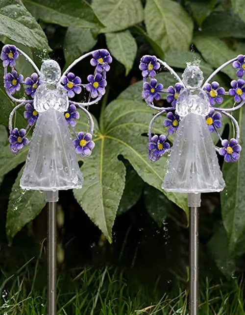 Load image into Gallery viewer, Celestial Garden Angel Lamp – Customizable Sunlight Outdoor Lighting for Your Garden
